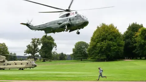 Trump Diverted and Forced to Change Aircraft En Route to Stansted Airport